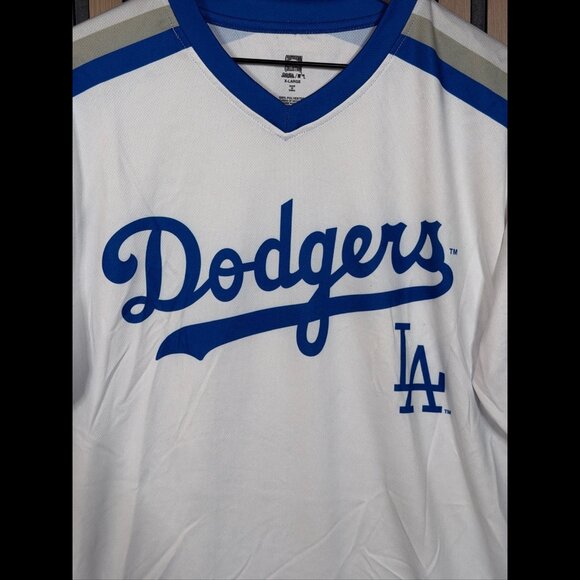 Stitches x MLB Jersey XL Mens White Los Angeles Dodgers Cooperstown Coll. - Picture 6 of 9